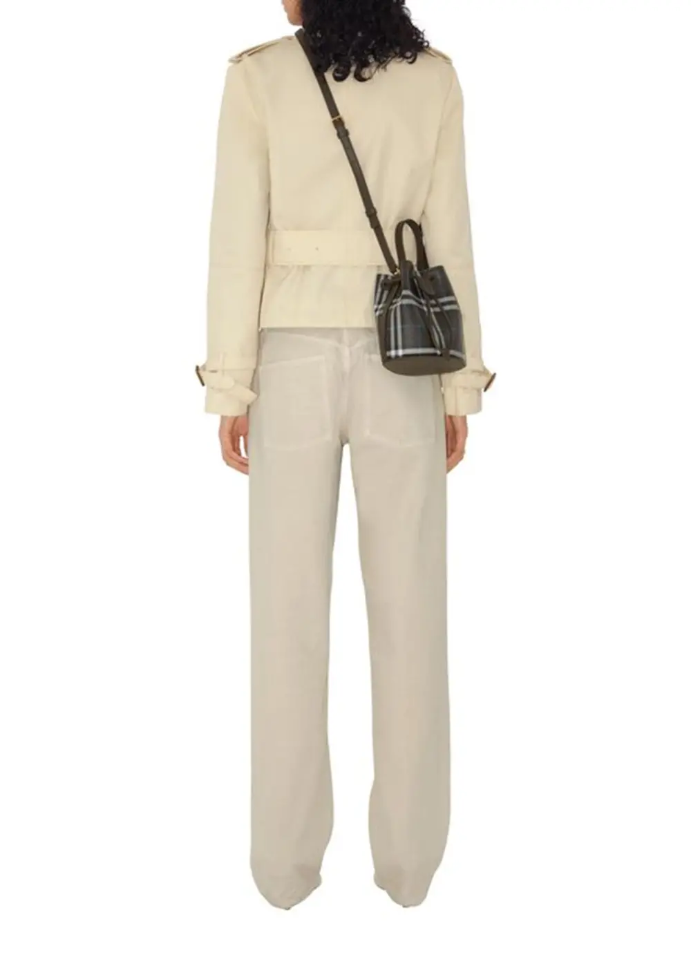 Túi Burberry Mini Check Bucket 'Brown' 81083031 - Ảnh 3