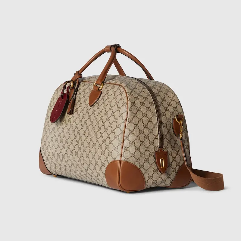 Túi Gucci GG Emblem Medium Duffle 'Brown' 821148-FAEH7-9796 - Ảnh 3