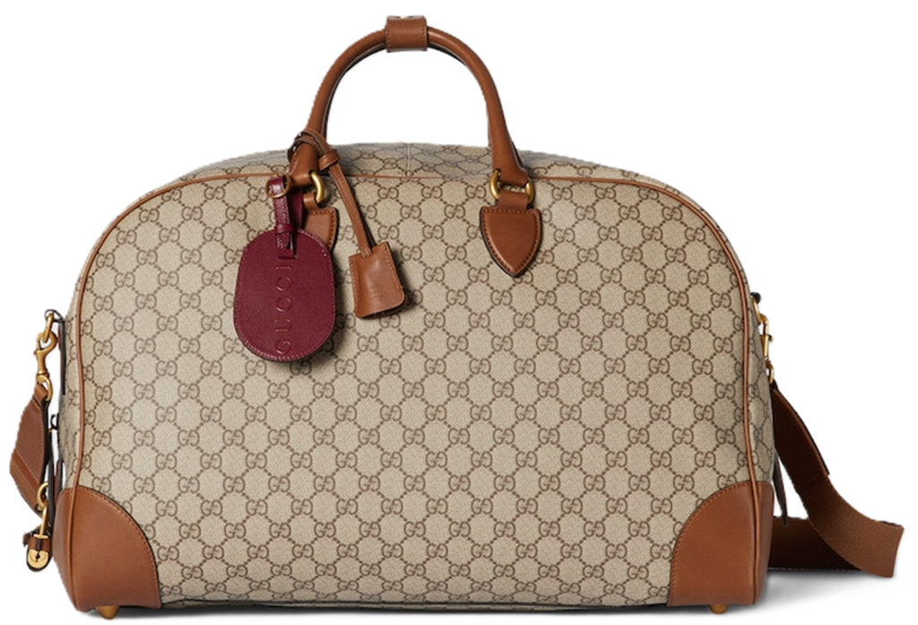 Túi Gucci GG Emblem Medium Duffle 'Brown' 821148-FAEH7-9796
