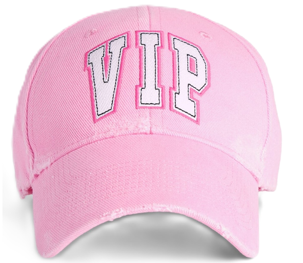 Mũ Balenciaga VIP Teamp Logo Cotton Drill ‘Pink’ 837021410B22014