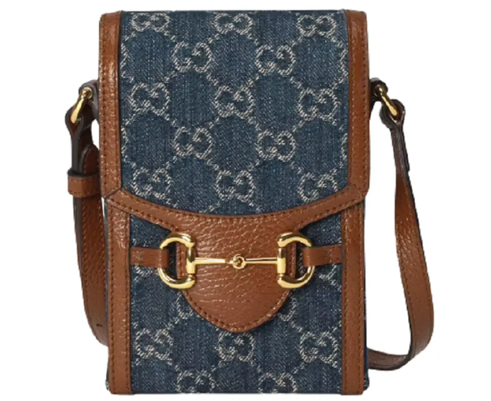 Túi Gucci Horsebit 1955 Mini 'Blue Brown' 625615-2KQGG-8375