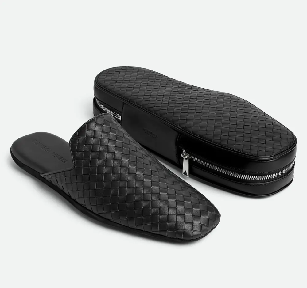 Dép Nữ Bottega Veneta Palazzo Slipper Travel 'Black' 837952V2ED01000 - Ảnh 3