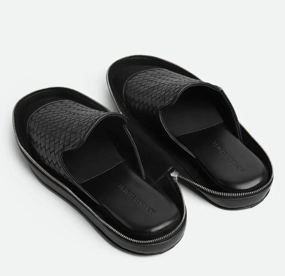 Dép Nữ Bottega Veneta Palazzo Slipper Travel 'Black' 837952V2ED01000 - Ảnh 4