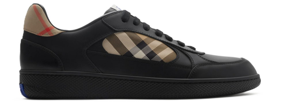 Giày Burberry Leather and Check Terrace 'Black' 81086501