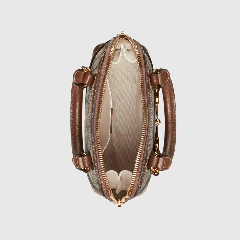 Túi Gucci Horsebit 1955 'Beige Dark Brown' 640716-92TCG-8563 - Ảnh 4