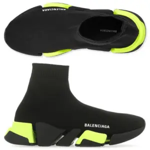 Giày Balenciaga Speed 2.0 Sneaker ‘Black Fluo Yellow’ 617239-W1720-1171 - Ảnh 4