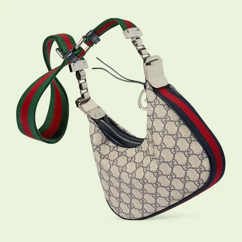 Túi Gucci Attache Small Shoulder Bag 'Beige Blue' 699409-96GRN-4082 - Ảnh 4