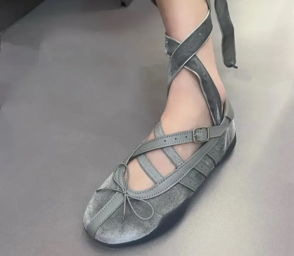 Alternative view of Giày Adidas Taekwondo Mei Ballet ‘Grey’ JR4487