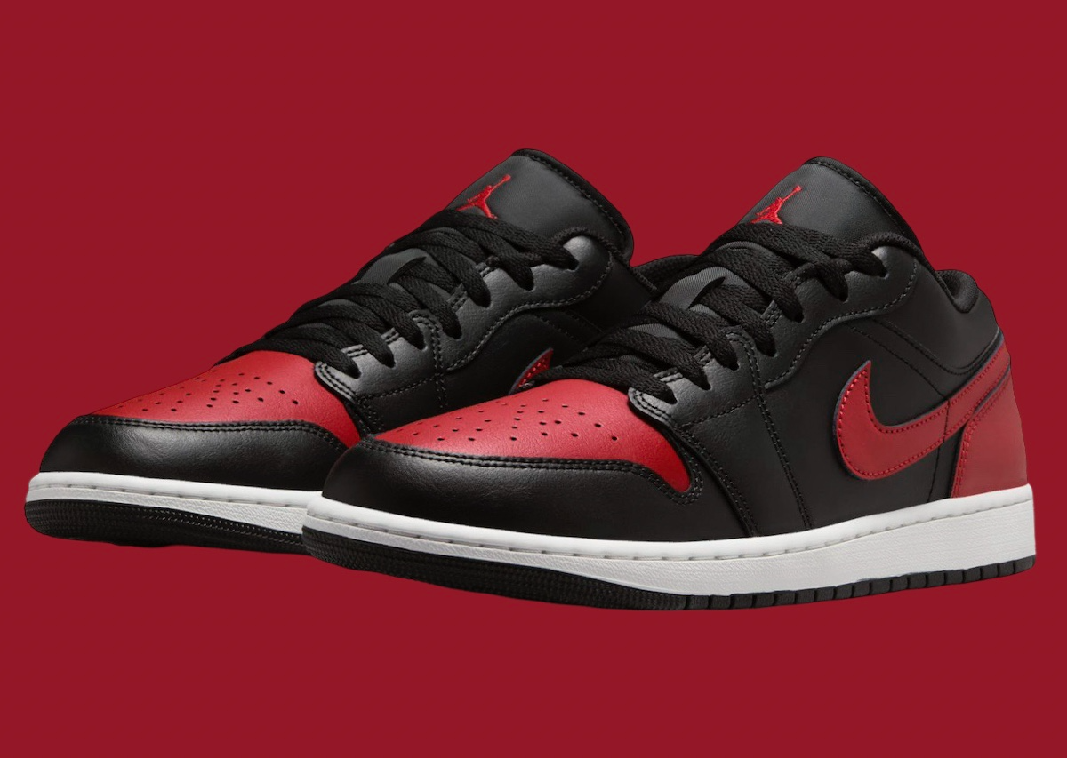 Alternative view of Giày Nike Air Jordan 1 Low ‘Bred Twist’ 553558-067
