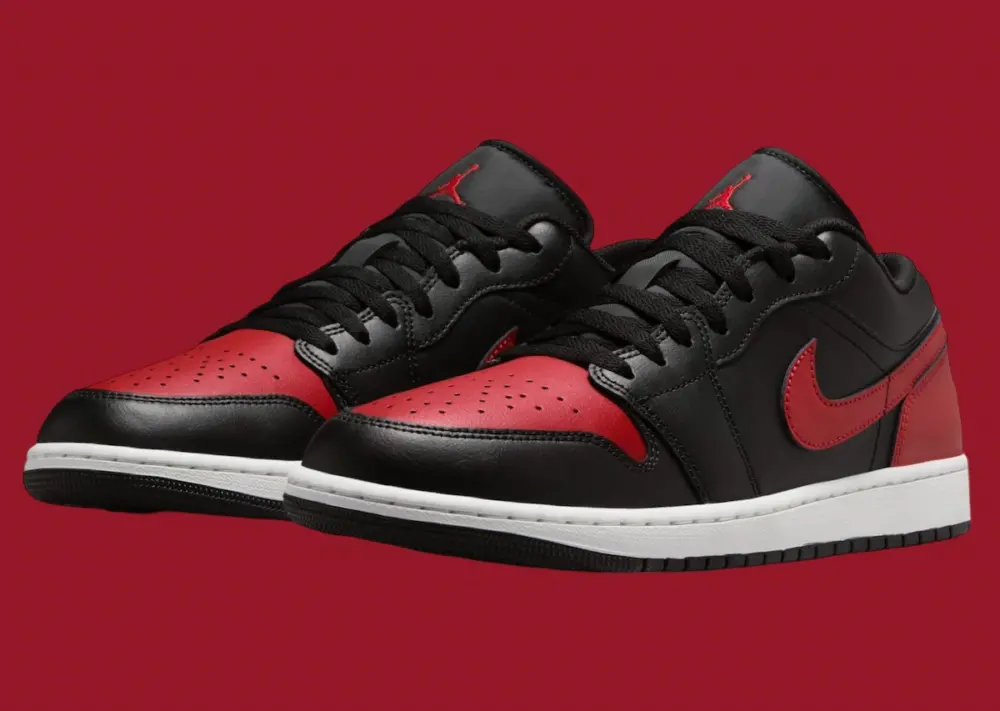 Alternative view of Giày Nike Air Jordan 1 Low ‘Bred Twist’ 553558-067