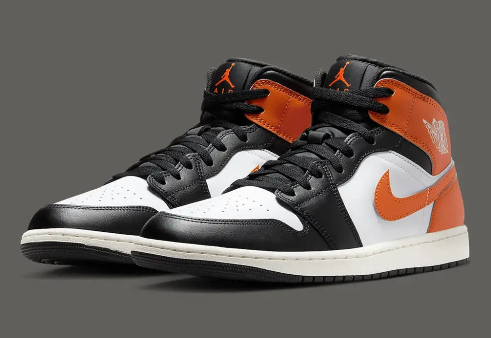 Giày Nike Air Jordan 1 Mid ‘Black Toe Starfish’ DQ8426-801 - Ảnh 3