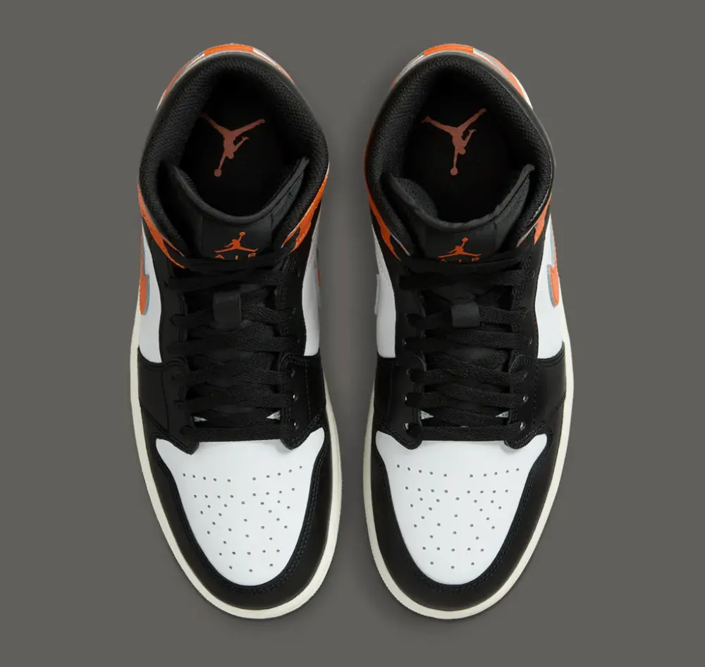 Giày Nike Air Jordan 1 Mid ‘Black Toe Starfish’ DQ8426-801 - Ảnh 4