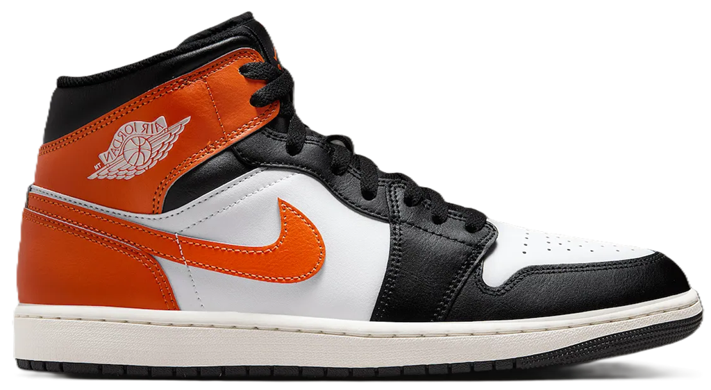 Giày Nike Air Jordan 1 Mid ‘Black Toe Starfish’ DQ8426-801