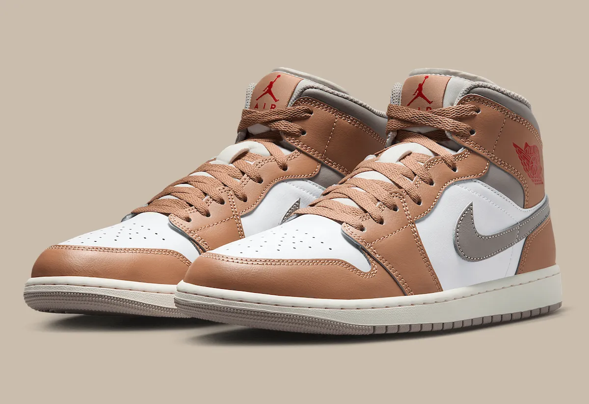 Alternative view of Giày Nike Air Jordan 1 Mid ‘Hemp’ DQ8426-200