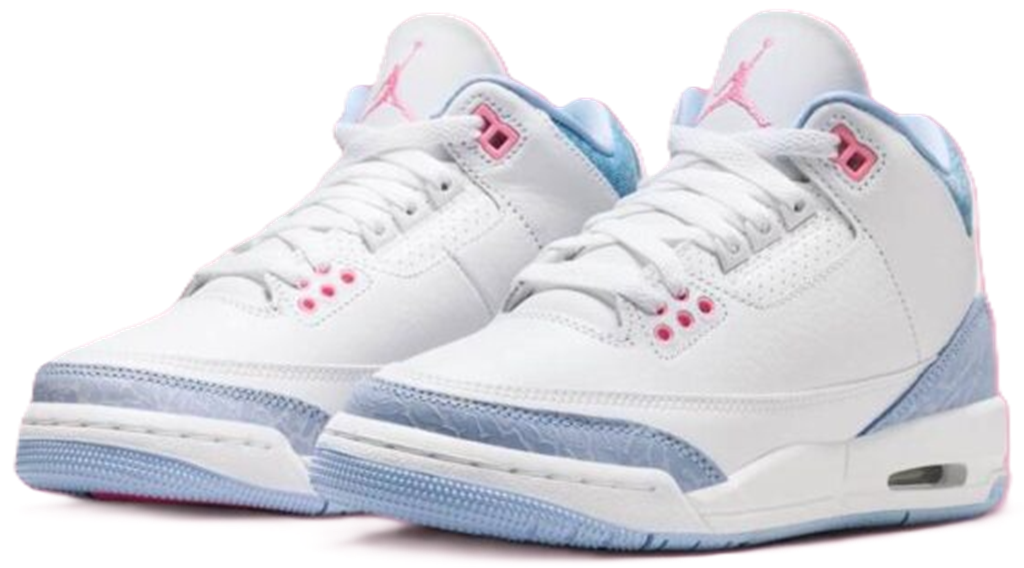 Giày Jordan 3 Retro GS 'White Cobalt Bliss' HQ0784-101 - Ảnh 3