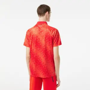 Áo Lacoste Tennis x Novak Djokovic Fan Version Polo ‘Red’ DH5174-WI9 - Ảnh 3