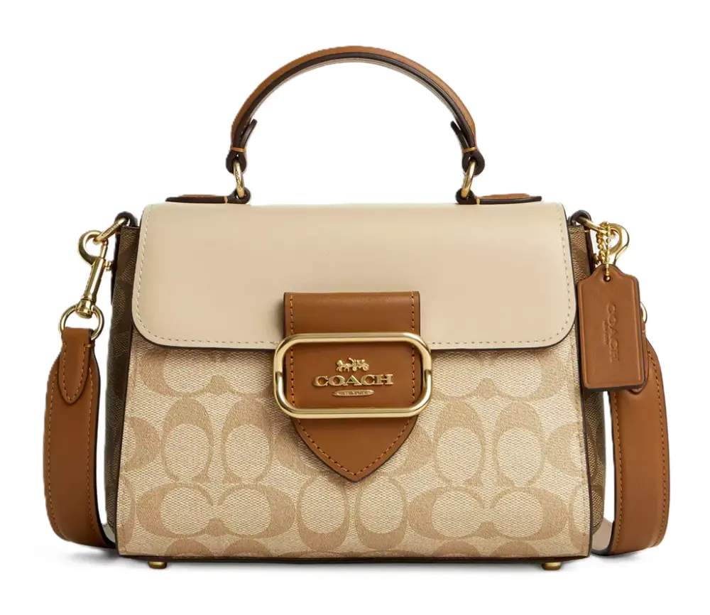 Túi Coach Morgan Top Handle Signature Canvas ‘Gold’ CR327-IMWQ4