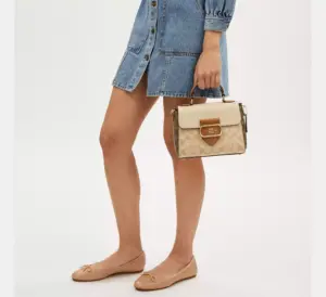 Túi Coach Morgan Top Handle Signature Canvas ‘Gold’ CR327-IMWQ4 - Ảnh 4