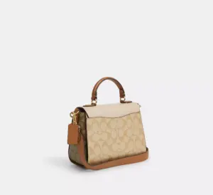 Alternative view of Túi Coach Morgan Top Handle Signature Canvas ‘Gold’ CR327-IMWQ4