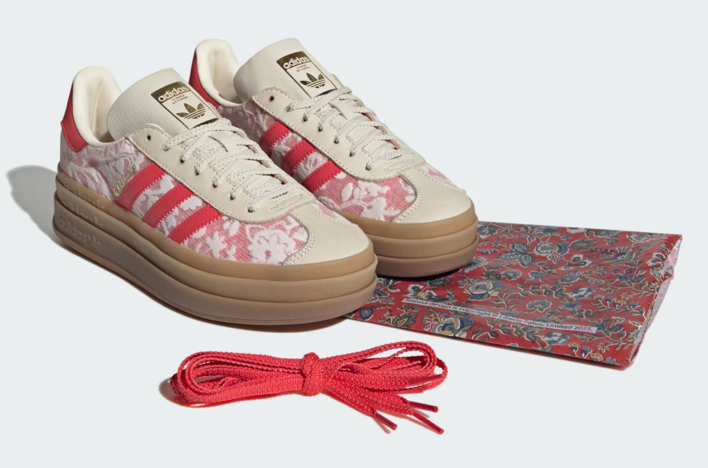 Giày Adidas Gazelle Bold ‘Liberty London’ JR8885 - Ảnh 4