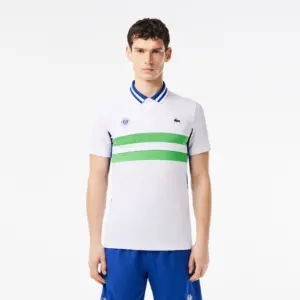 Áo Lacoste Slim Fit Ultra ‘Roland-Garros Edition White’ DH7834-00-ITC - Ảnh 3