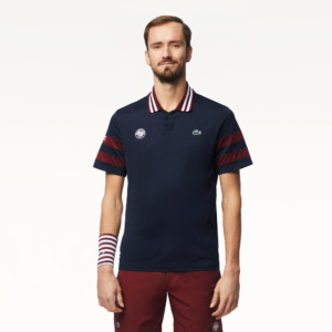 Áo Lacoste Daniil Medvedev Roland-Garros Edition ‘Navy’ DH7851-00-IJV - Ảnh 3