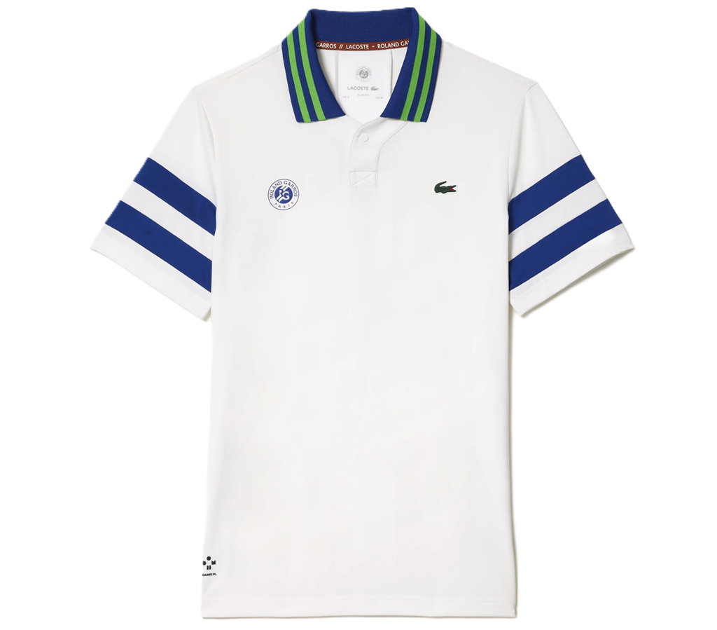 Áo Lacoste Daniil Medvedev Roland-Garros Edition ‘White’ DH7851-00-ITA