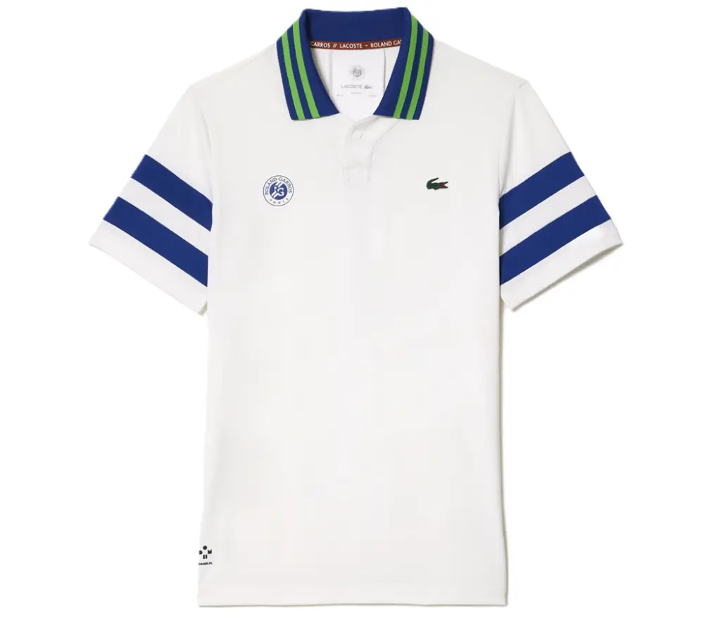 Áo Lacoste Daniil Medvedev Roland-Garros Edition ‘White’ DH7851-00-ITA