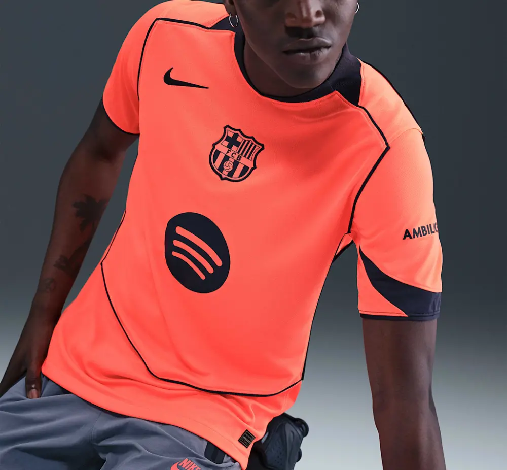 Áo Nike FC Barcelona 2025/26 ‘Orange’ HM3201-855 - Ảnh 4