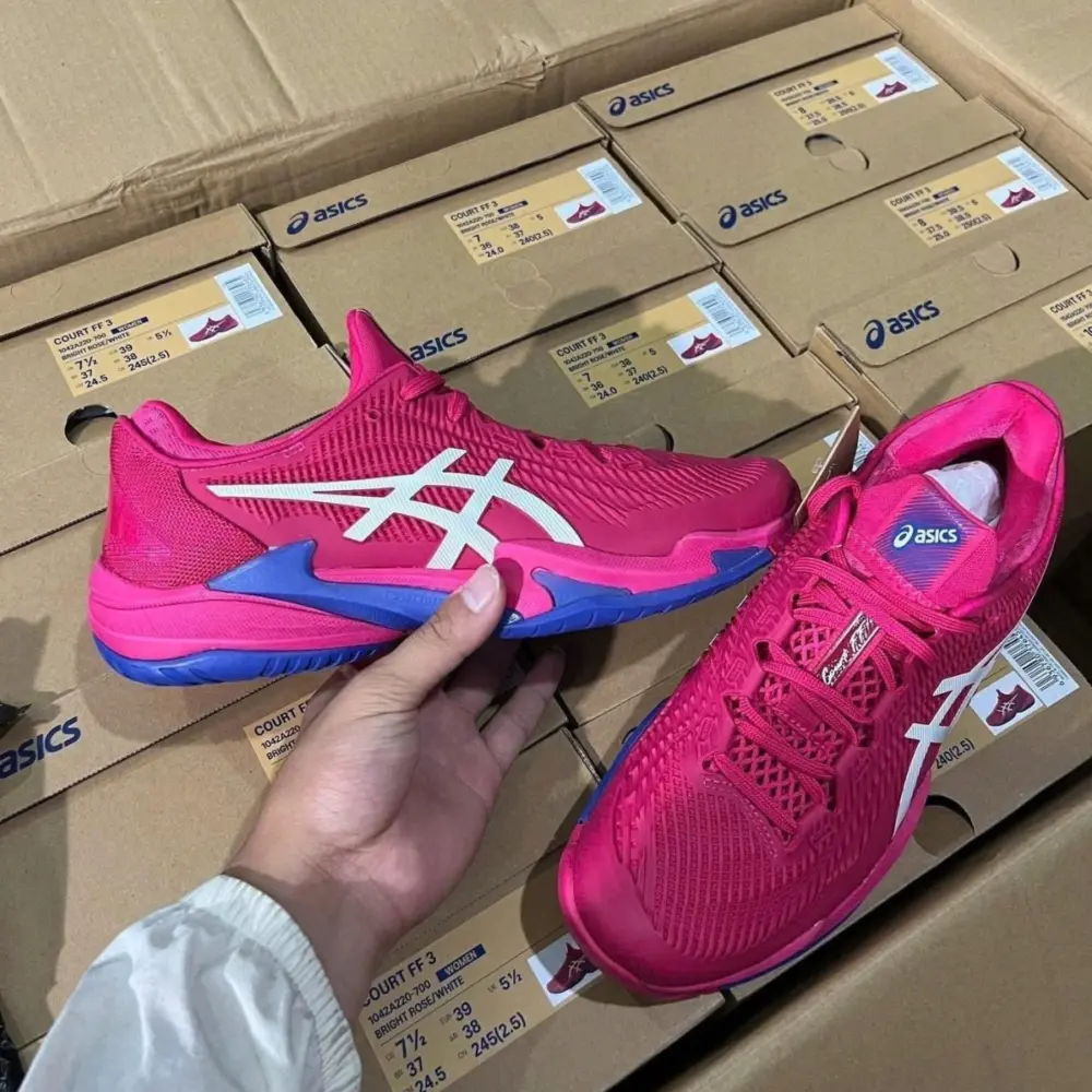 Giày ASICS Court FF 3 ‘Bright Rose & White’ 1042A220-700 - Ảnh 7