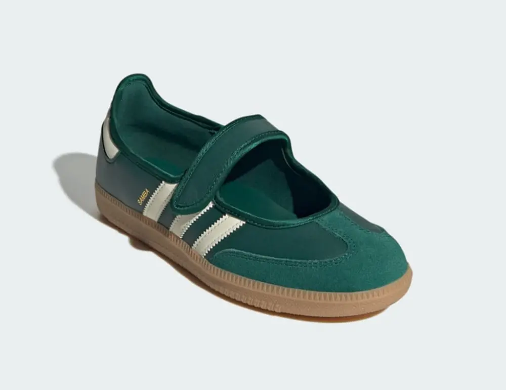 Giày Adidas Samba Jane 'Collegiate Green' JR7340 - Ảnh 4