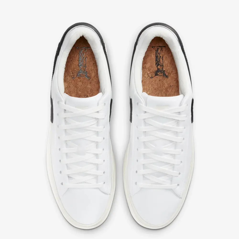 Giày Nike Blazer Phantom Low ‘White Black’ HF3119-101 - Ảnh 5