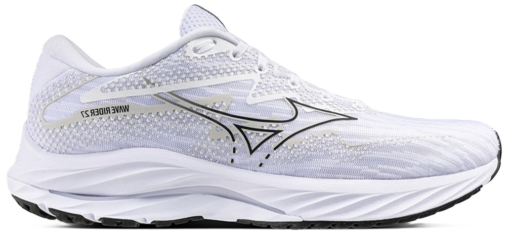 Giày Mizuno Wave Rider 27 ‘White Black’ J1GC230358