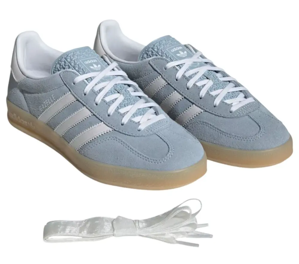 Giày Adidas Gazelle Indoor ‘Wonder Blue White Gum’ JQ7009 - Ảnh 4