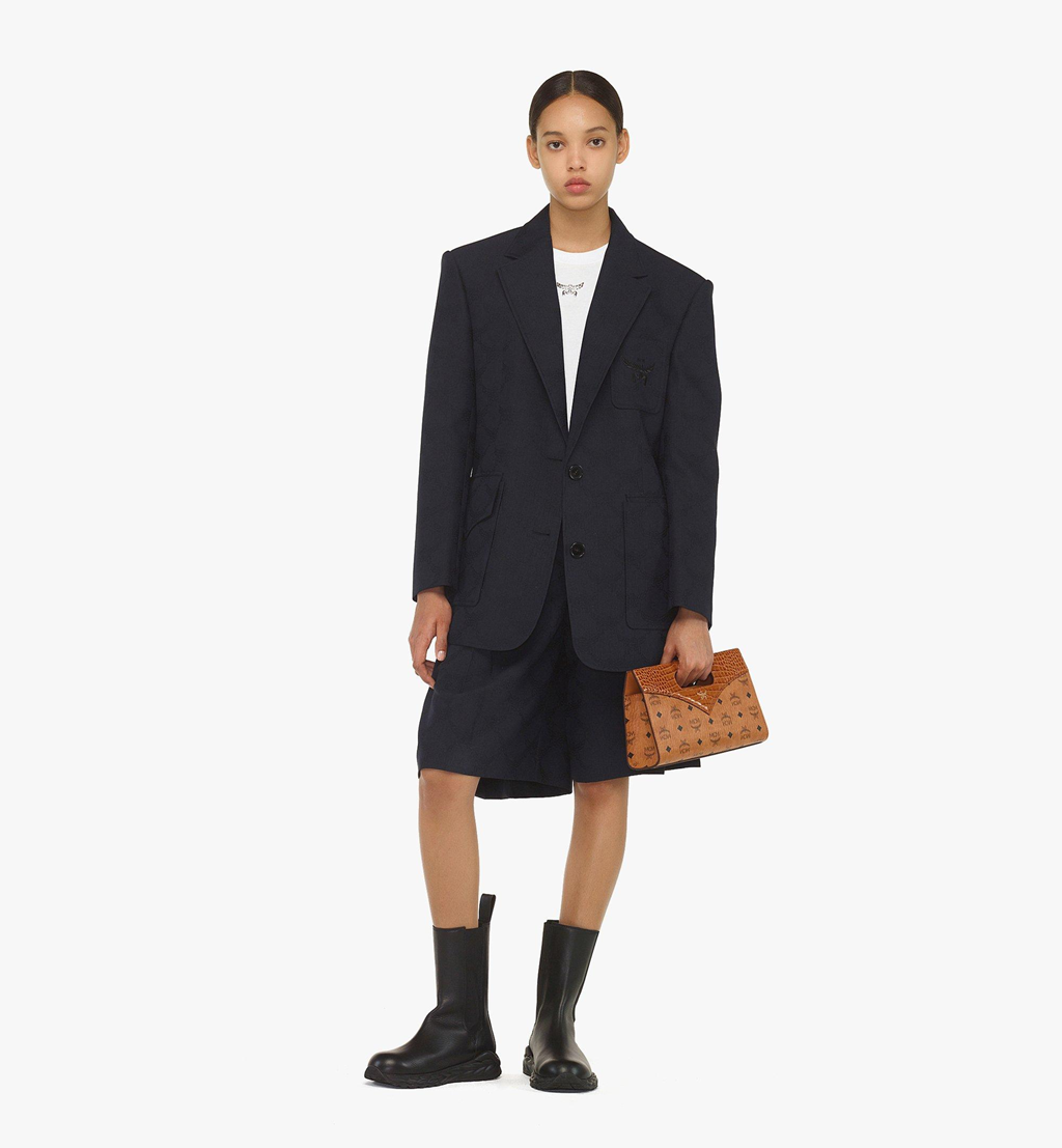 Túi MCM Diamond Tote in Visetos and Croco-Embossed 'Cognac' MWREAAK01CO001 - Ảnh 4