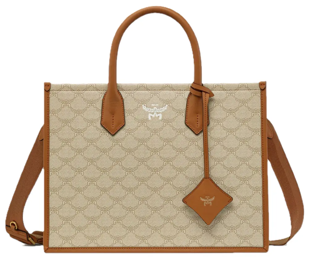 Túi MCM Himmel Tote in Lauretos ‘Beige’ MWTESAC02I9001