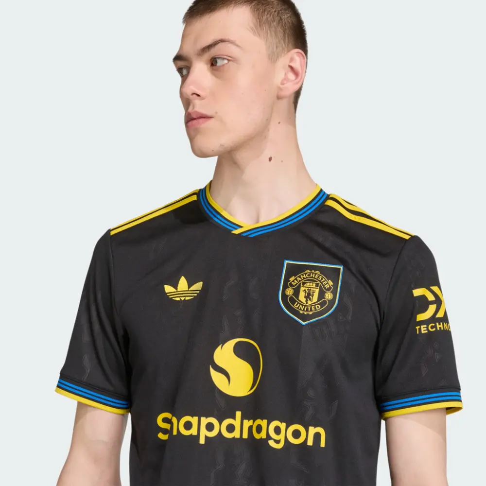 Áo Adidas Manchester United 25/26 Third Jersey 'Black' KD4225 - Ảnh 3