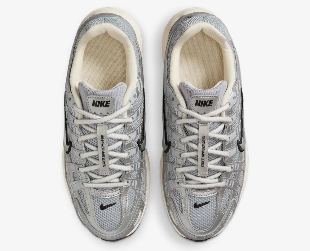 Giày Nike P-6000 GS ‘Metallic Silver Black’ HV5064-006 - Ảnh 4