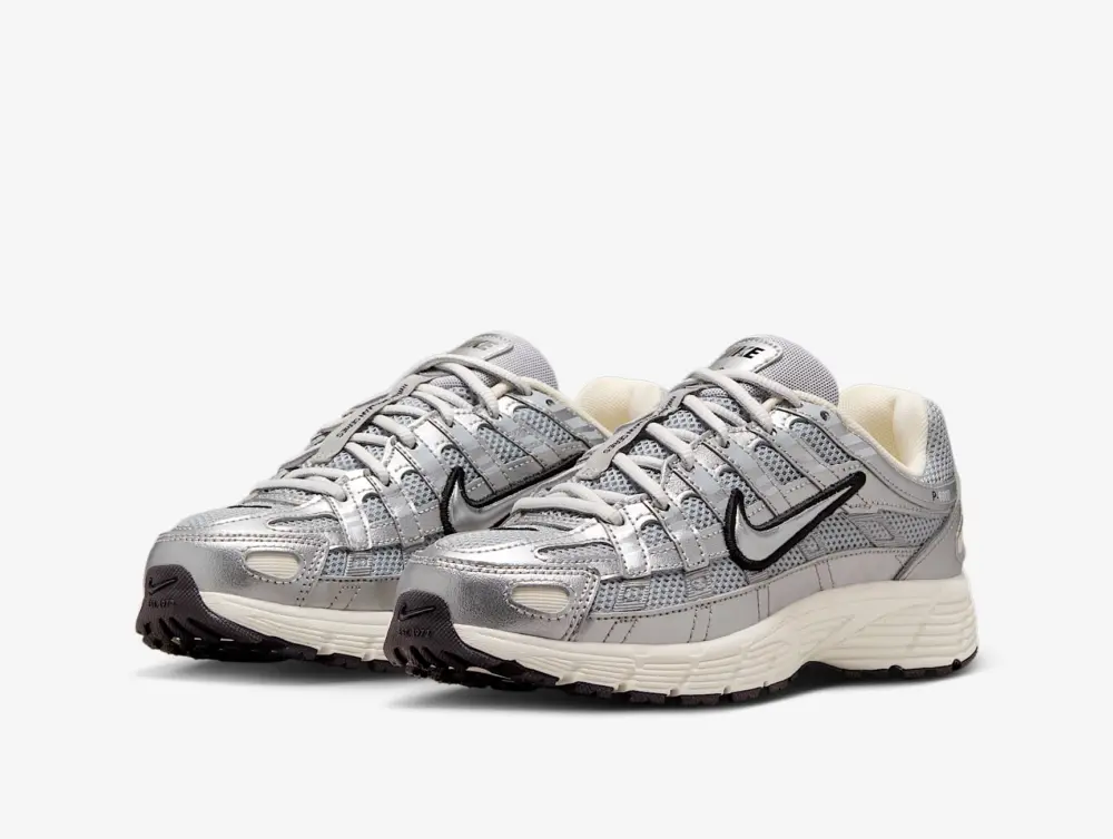 Alternative view of Giày Nike P-6000 GS ‘Metallic Silver Black’ HV5064-006
