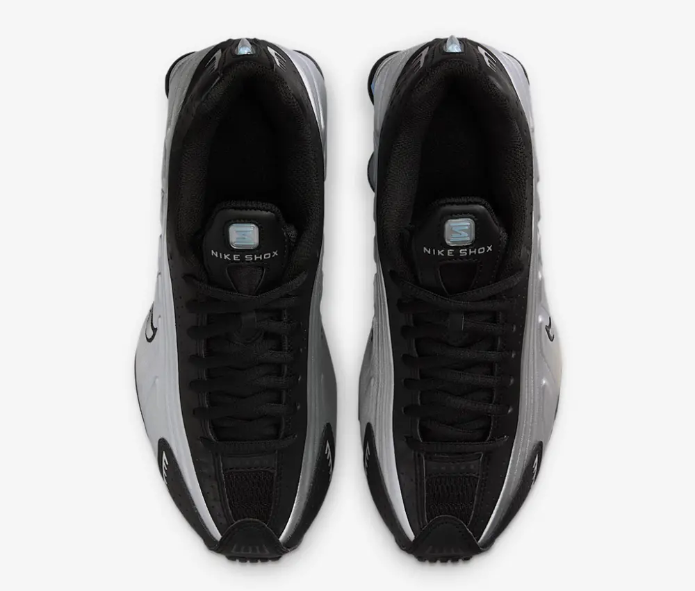 Giày Nike Shox R4 ‘Metallic Silver Black Psychic Blue’ CW2626-004 - Ảnh 3
