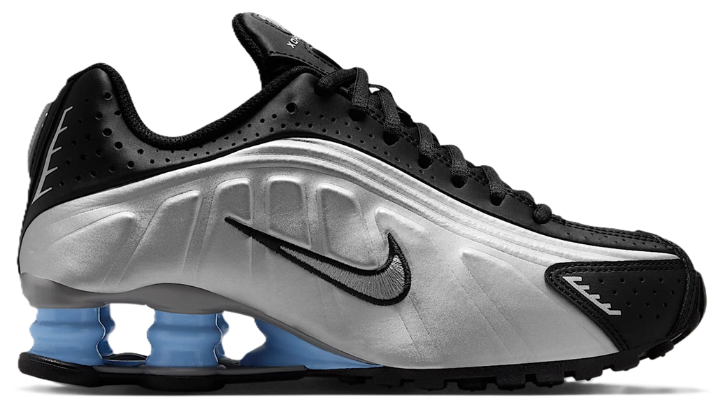 Giày Nike Shox R4 ‘Metallic Silver Black Psychic Blue’ CW2626-004
