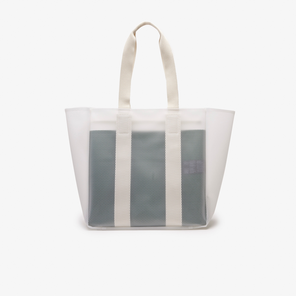 Túi Lacoste Transparent Tote ‘White’ NU4150PB - Ảnh 3
