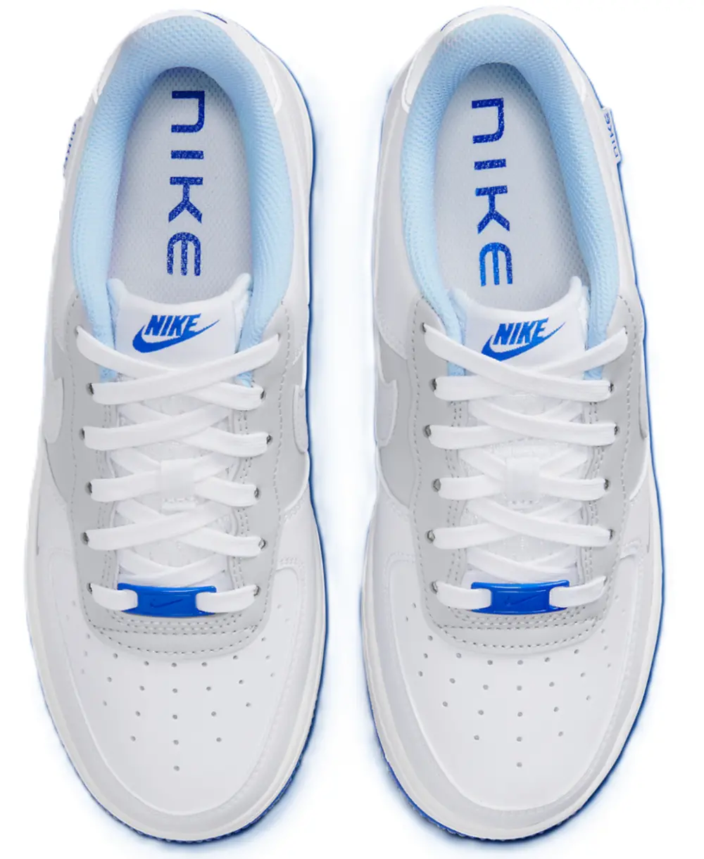 Giày Air Force 1 LV8 GS Just Stitch It 'Hyper Royal' FB1844-111 - Ảnh 4
