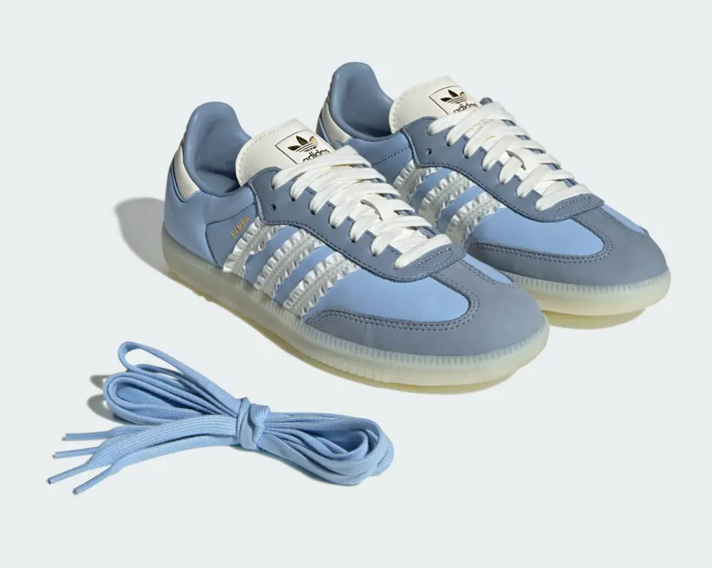 Giày Adidas SAMBA OG W 'Clear Sky' JR8829 - Ảnh 4