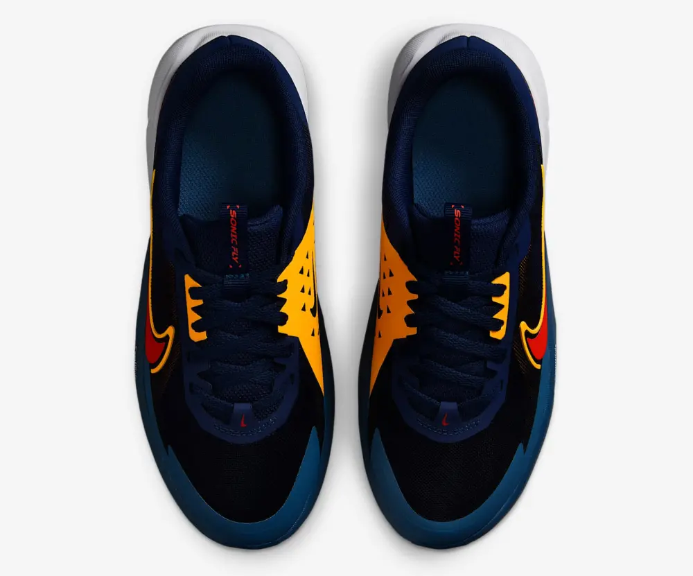Giày Nike Sonic Fly ‘Midnight Navy Laser Orange Vast Grey’ FZ0017-401 - Ảnh 4