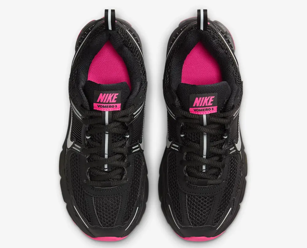 Giày Nike Zoom Vomero 5 GS ‘Black Pink Blast’ HF6998-005 - Ảnh 4