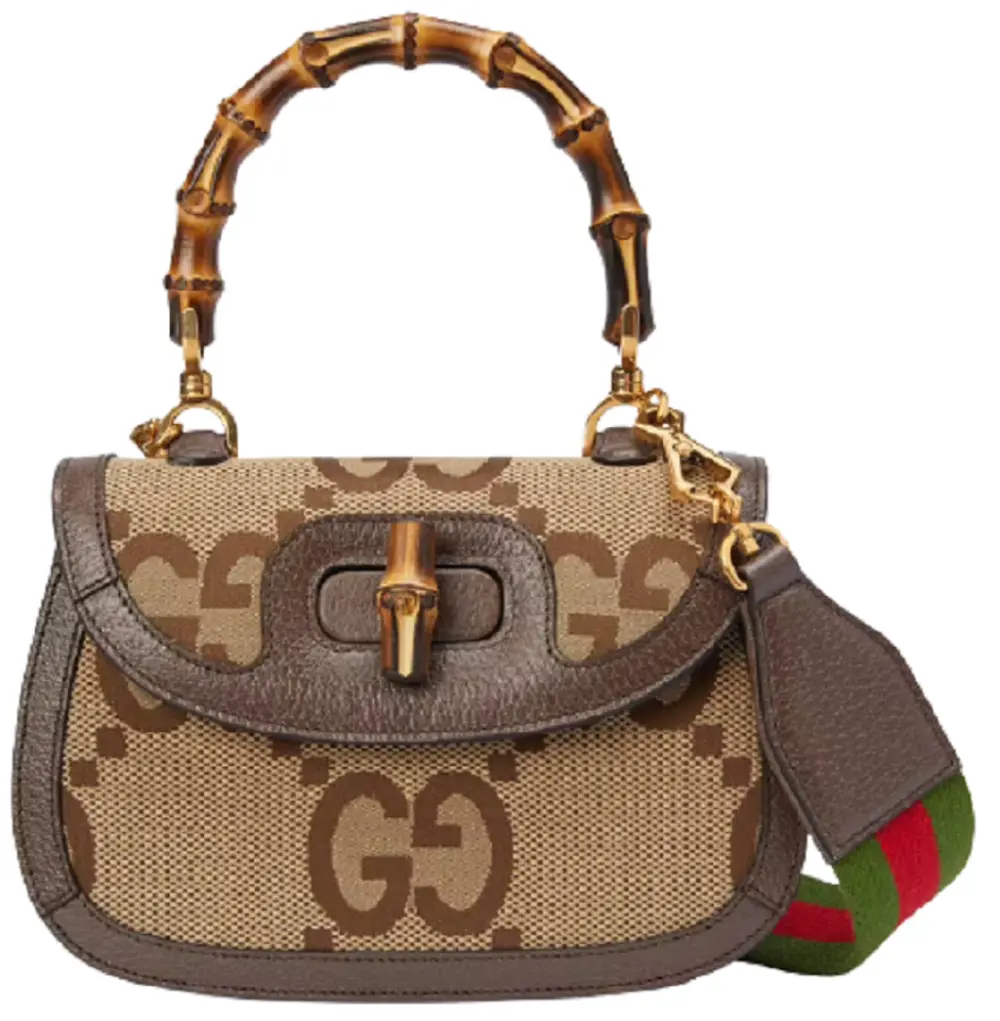 Túi Gucci Small Jumbo GG With Bamboo 'Caramel' 675797-UKMDT-2570