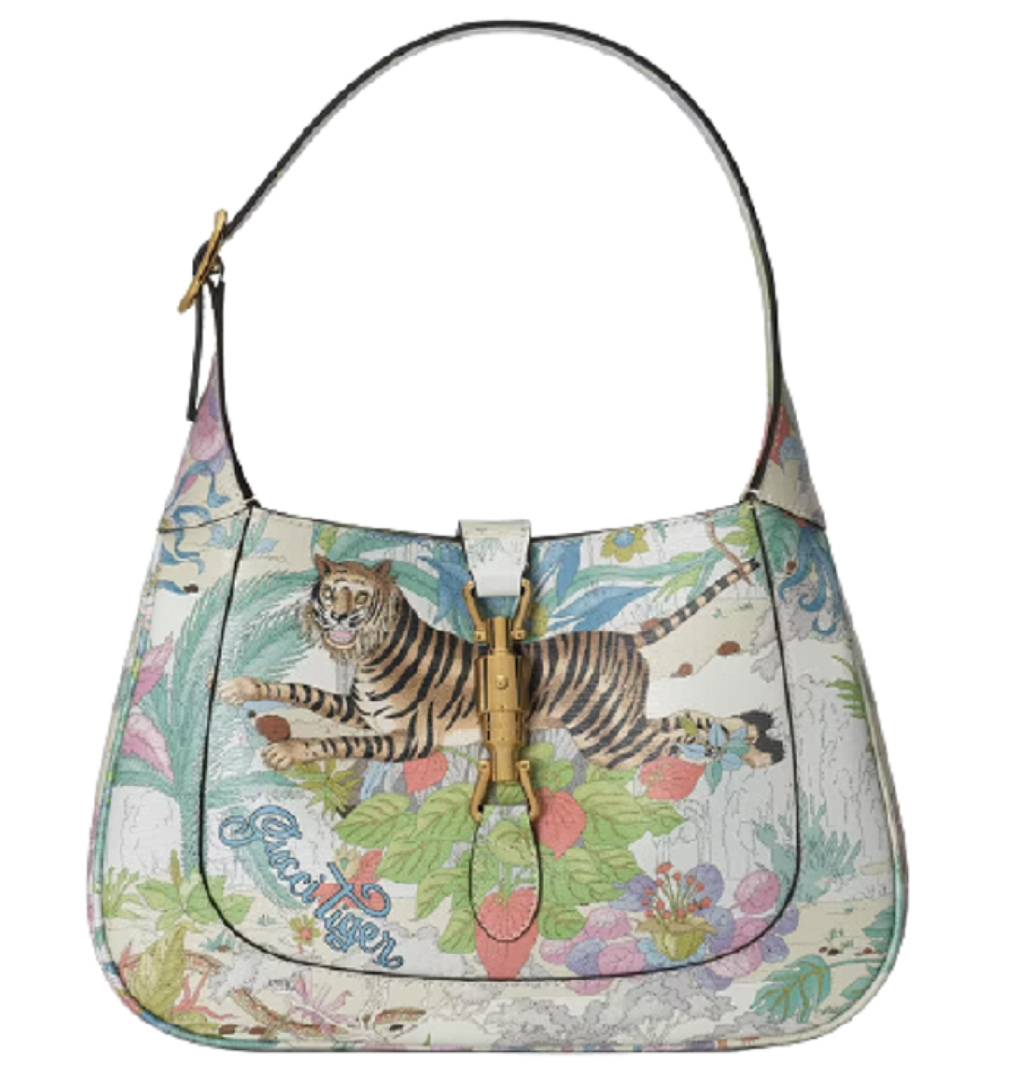 Túi Nữ Gucci Tiger Jackie 1961 Small Off White 'Multicolor' 636709-UTIAC-9270