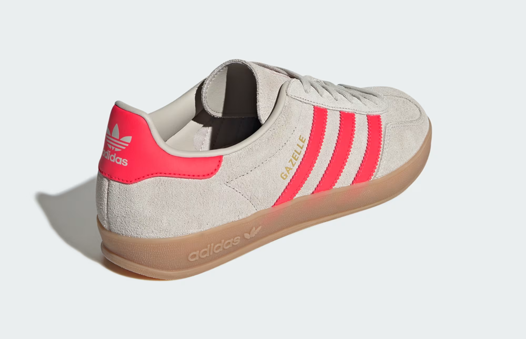 Giày Adidas Gazelle Indoor ‘Beige Lucid Red’ JR3840 - Ảnh 4
