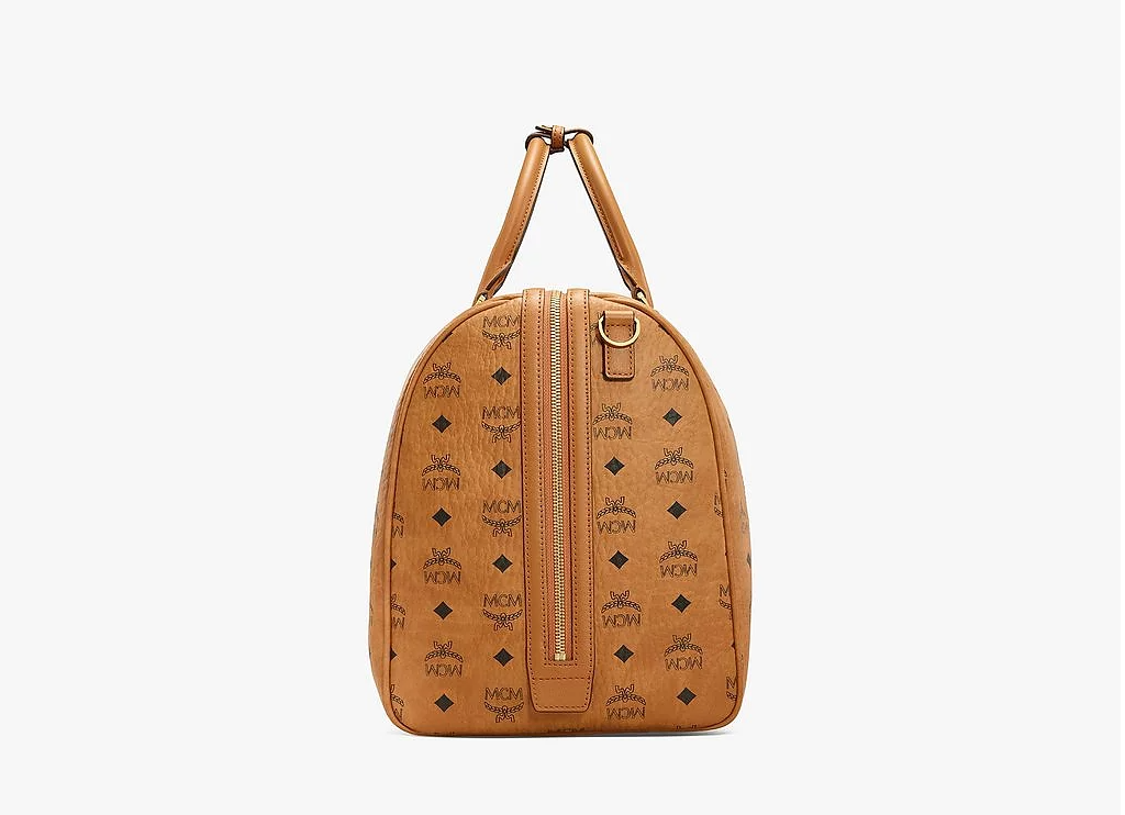 Túi MCM Traveler Weekender Bag in Visetos 'Cognac' MMVAAVY02CO001 - Ảnh 3